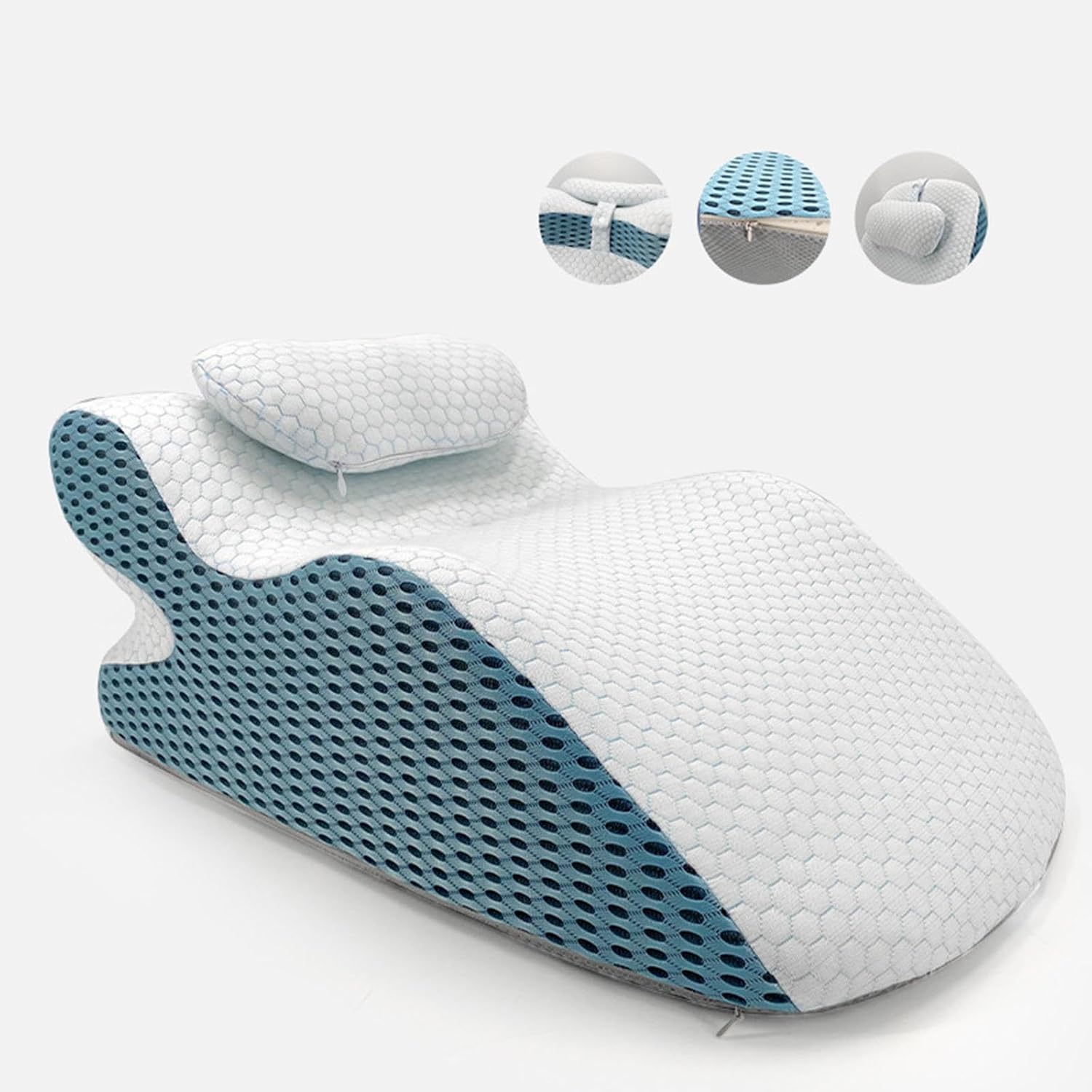 Y-Shaped Reading Pillow with Arm Rests & Memory Foam Support
