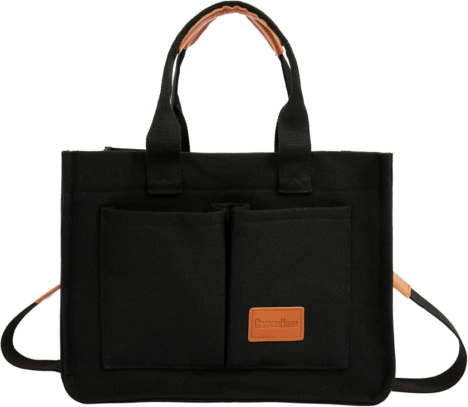 JoJogoo Canvas Tote Bag for Women,Laptop tote bag,Crossbody tote,Purses, Everything Everyday Bag,Work bags for women