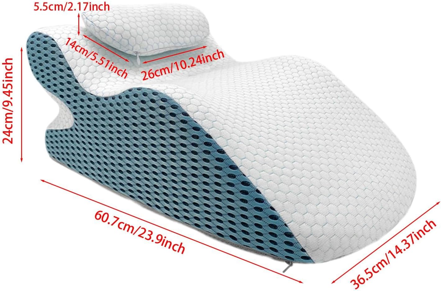 Y-Shaped Reading Pillow with Arm Rests & Memory Foam Support