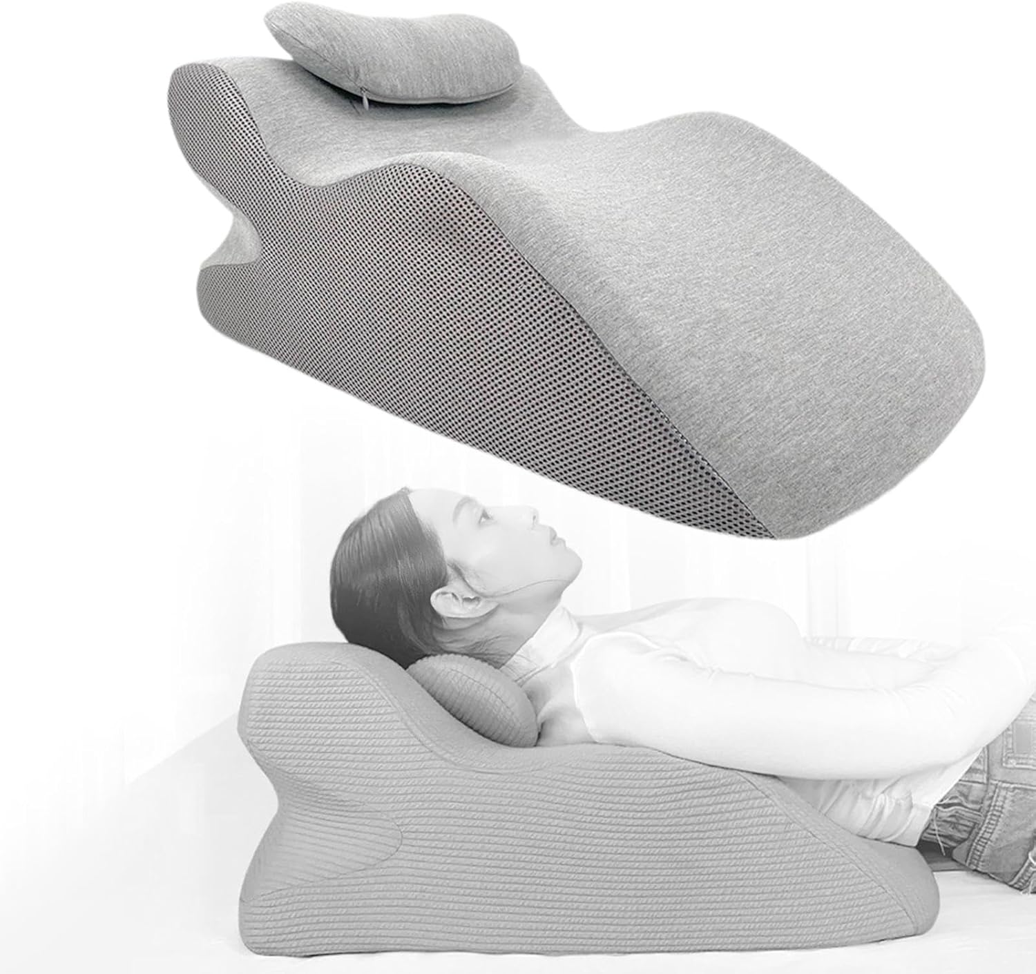 Y-Shaped Reading Pillow with Arm Rests & Memory Foam Support