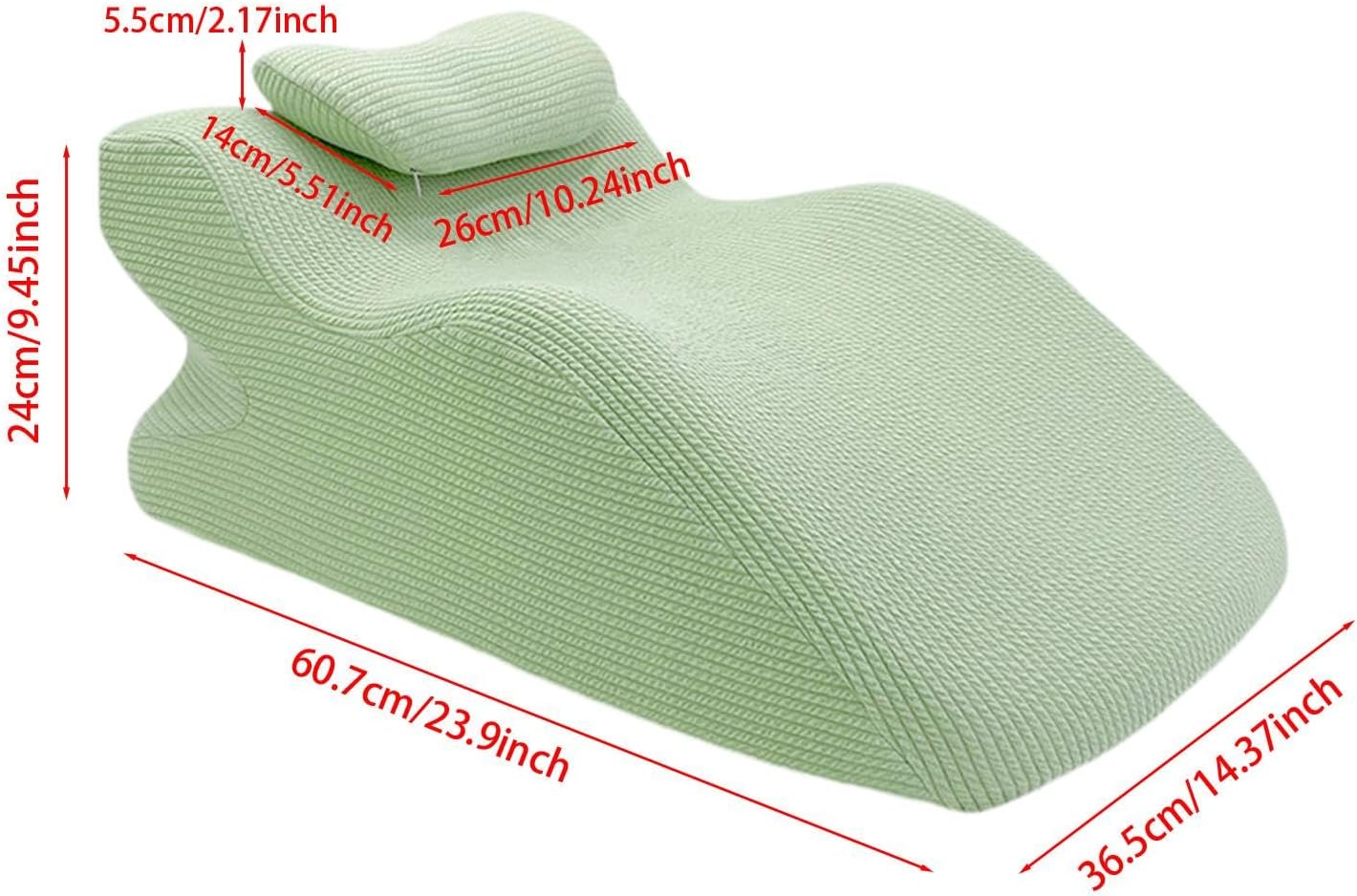 Y-Shaped Reading Pillow with Arm Rests & Memory Foam Support