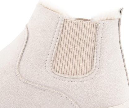 SIFINELAR Classic Platform Snow Boots for Women Seude Chelsea Winter Boots Lightweight Ankle Boots Anti-Slip Snow Boots