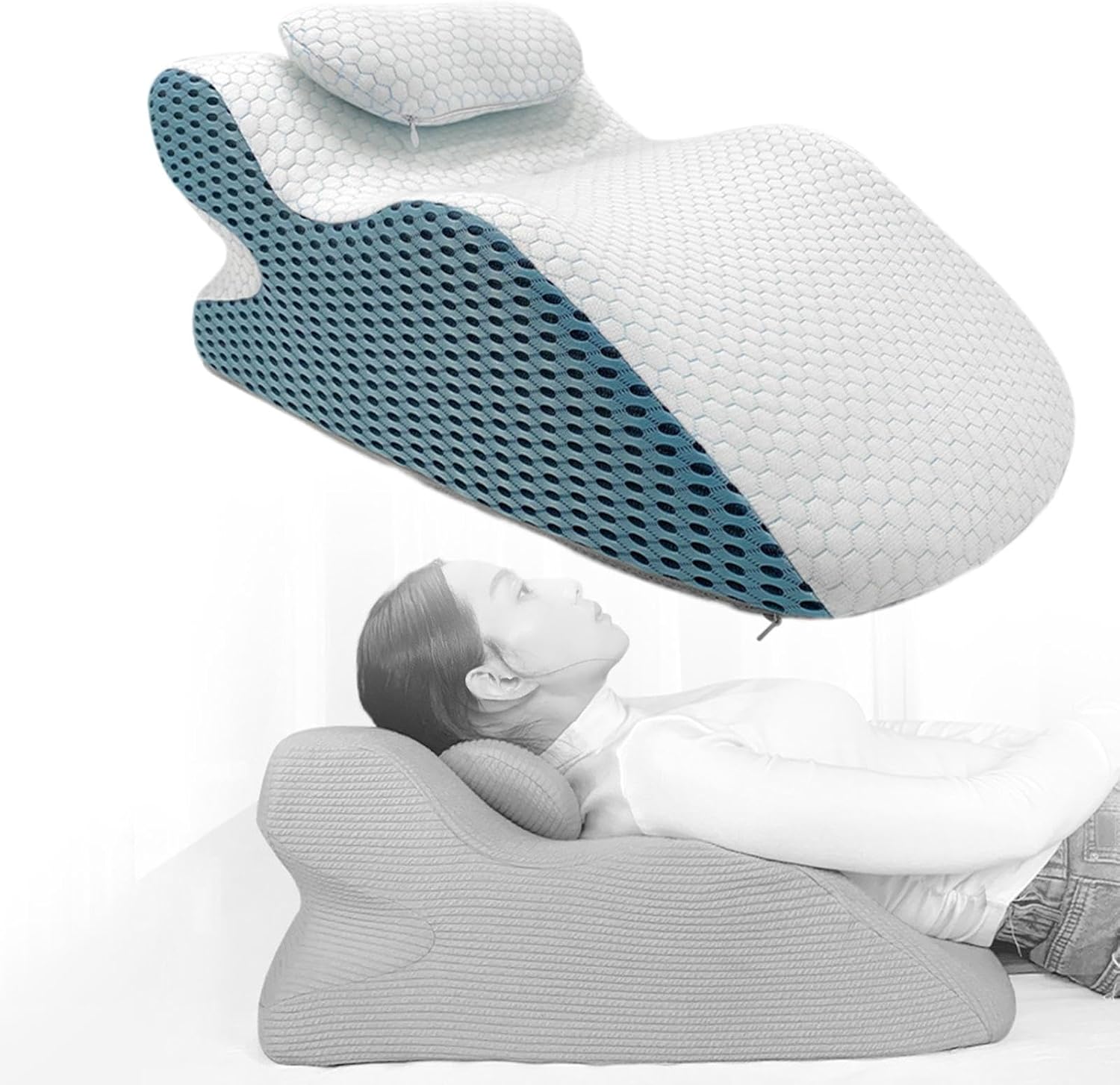 Y-Shaped Reading Pillow with Arm Rests & Memory Foam Support