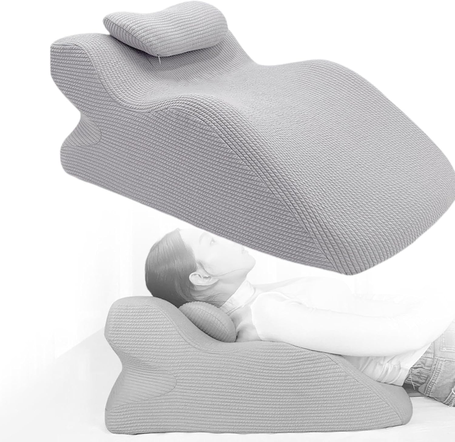 Y-Shaped Reading Pillow with Arm Rests & Memory Foam Support