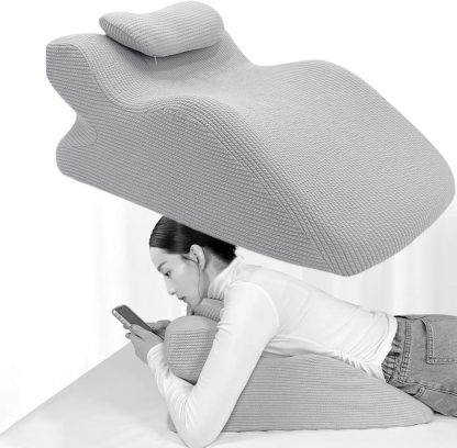 Y-Shaped Reading Pillow with Arm Rests & Memory Foam Support