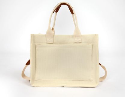 JoJogoo Canvas Tote Bag for Women,Laptop tote bag,Crossbody tote,Purses, Everything Everyday Bag,Work bags for women
