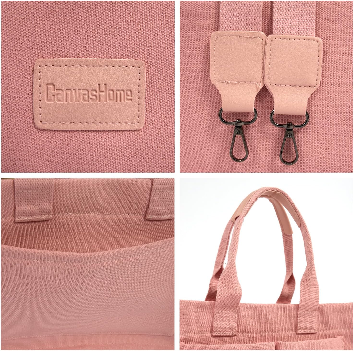 JoJogoo Canvas Tote Bag for Women,Laptop tote bag,Crossbody tote,Purses, Everything Everyday Bag,Work bags for women