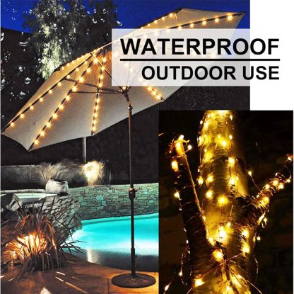 220 LED Firefly Bunch Lights Battery Operated, 8 Flashing Modes Waterproof Copper Wire Waterfall Lights, Remote Controlled Timer and Hooks, Fairy Lights for Indoor Outdoor Decor (Warm White)