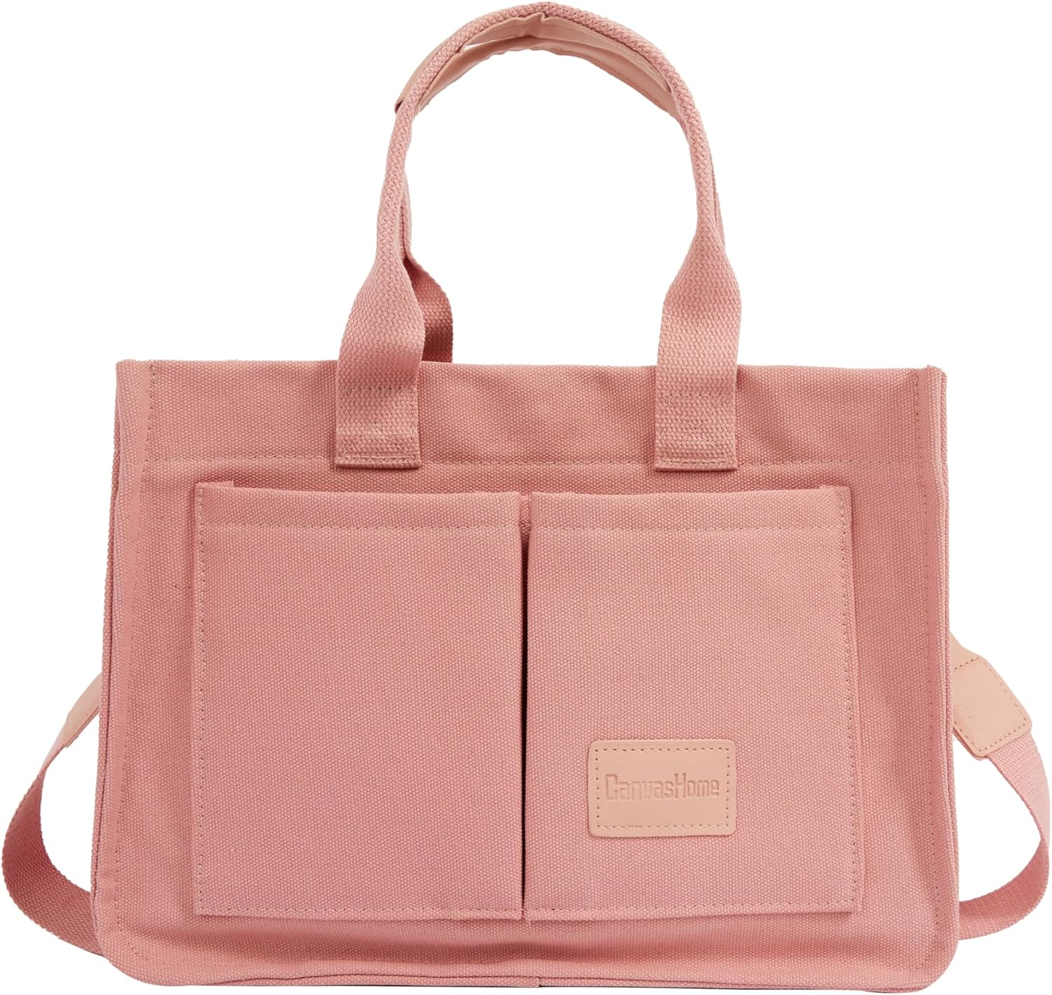JoJogoo Canvas Tote Bag for Women,Laptop tote bag,Crossbody tote,Purses, Everything Everyday Bag,Work bags for women