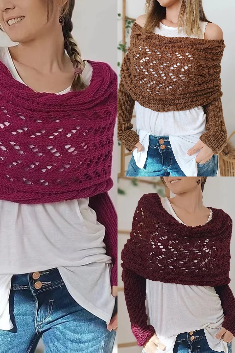 🔥Knitted Wrap, Shrugs For Women