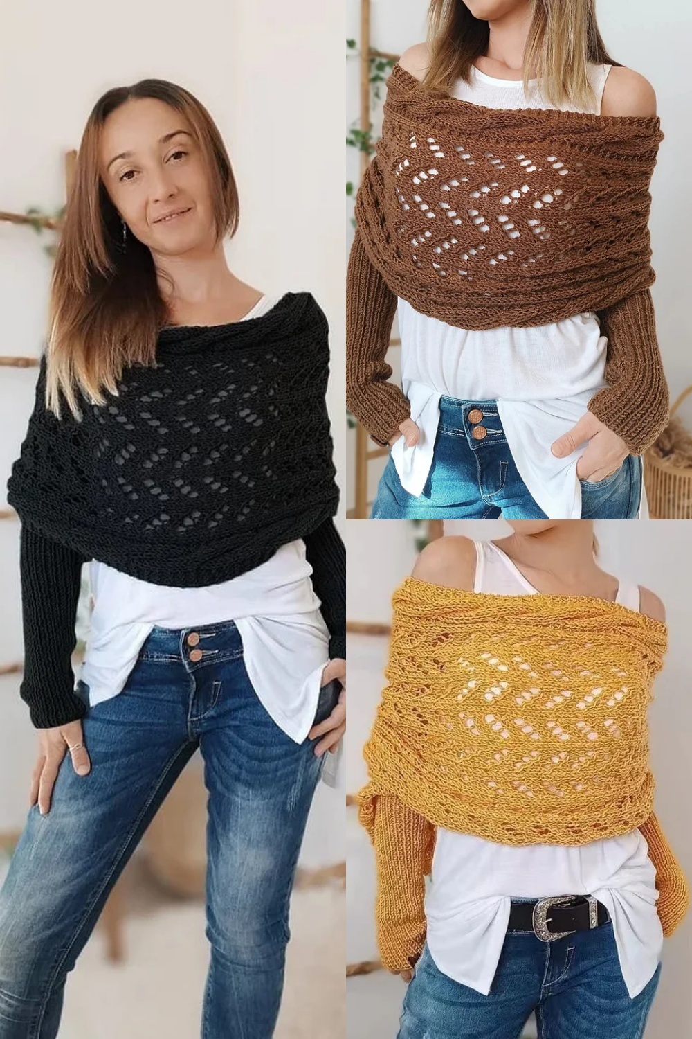 🔥Knitted Wrap, Shrugs For Women