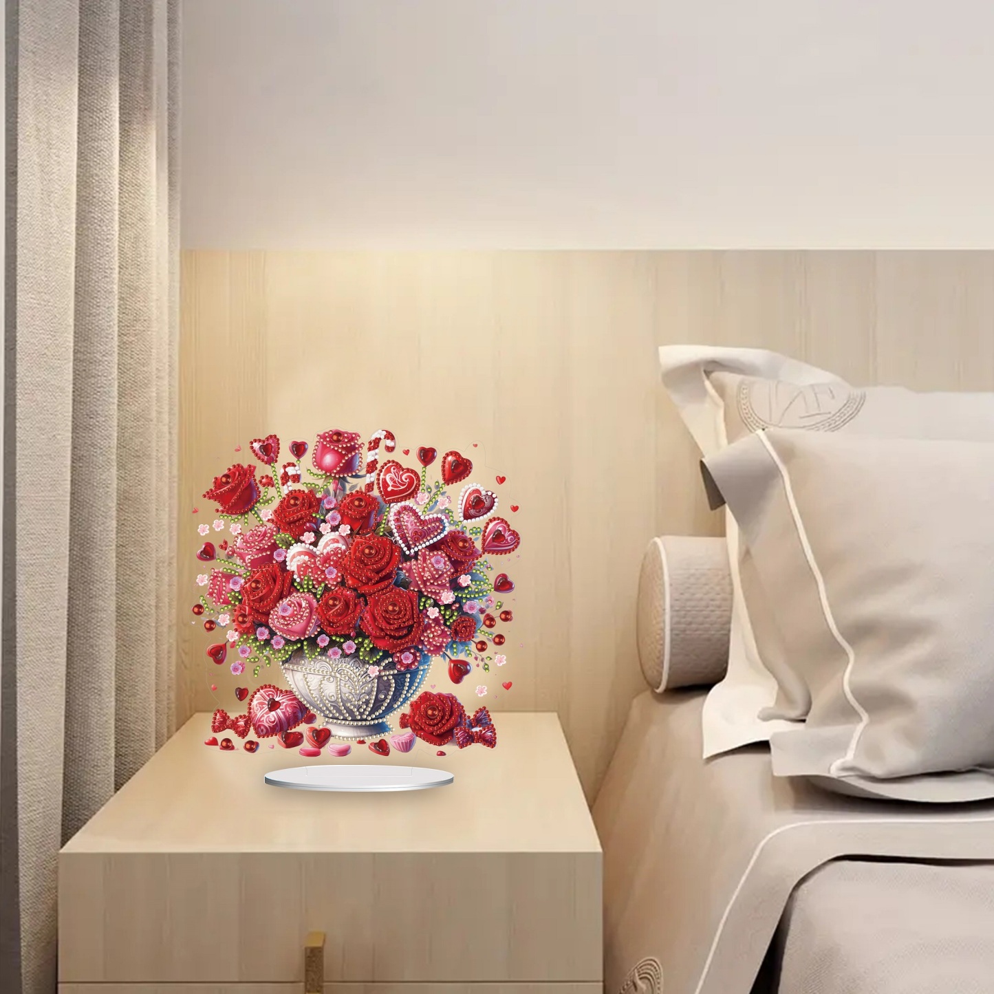 5D DIY Special Shape Diamond Painting Desk Ornament Vase Flower Decor Kit