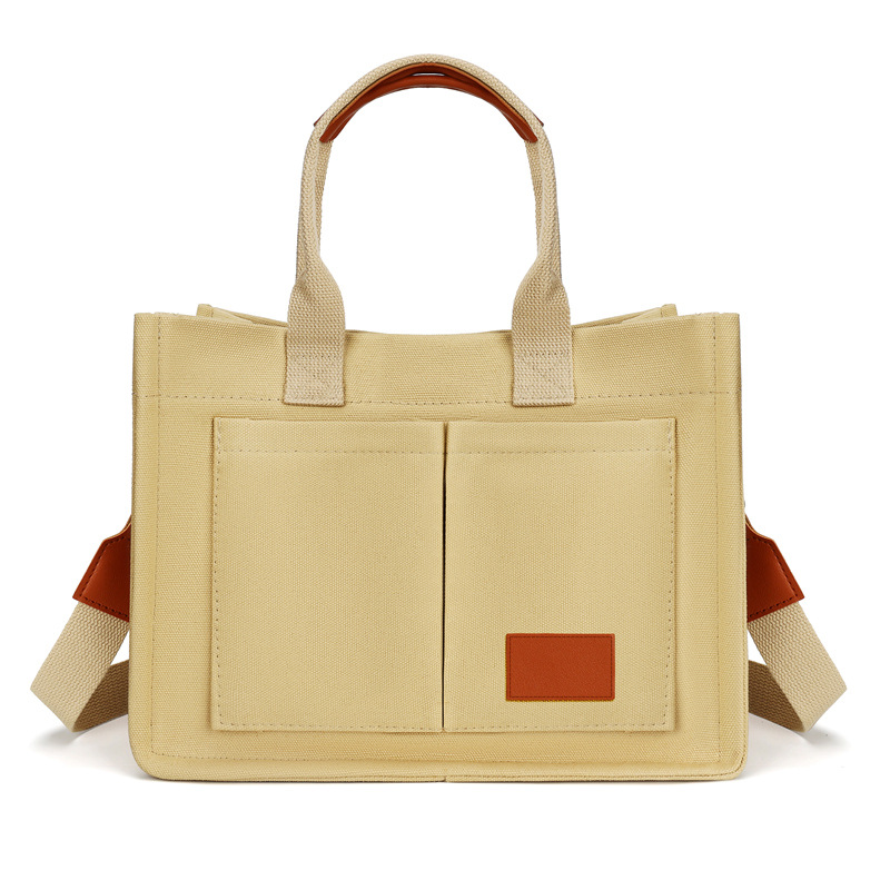 JoJogoo Canvas Tote Bag for Women,Laptop tote bag,Crossbody tote,Purses, Everything Everyday Bag,Work bags for women
