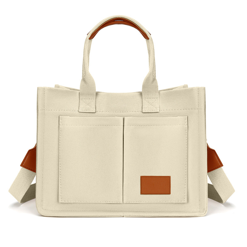JoJogoo Canvas Tote Bag for Women,Laptop tote bag,Crossbody tote,Purses, Everything Everyday Bag,Work bags for women