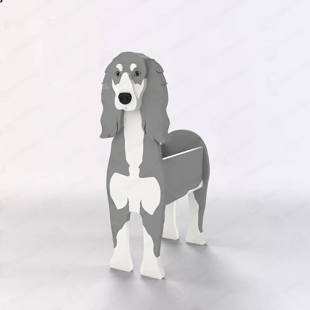 Saluki Dog Planter