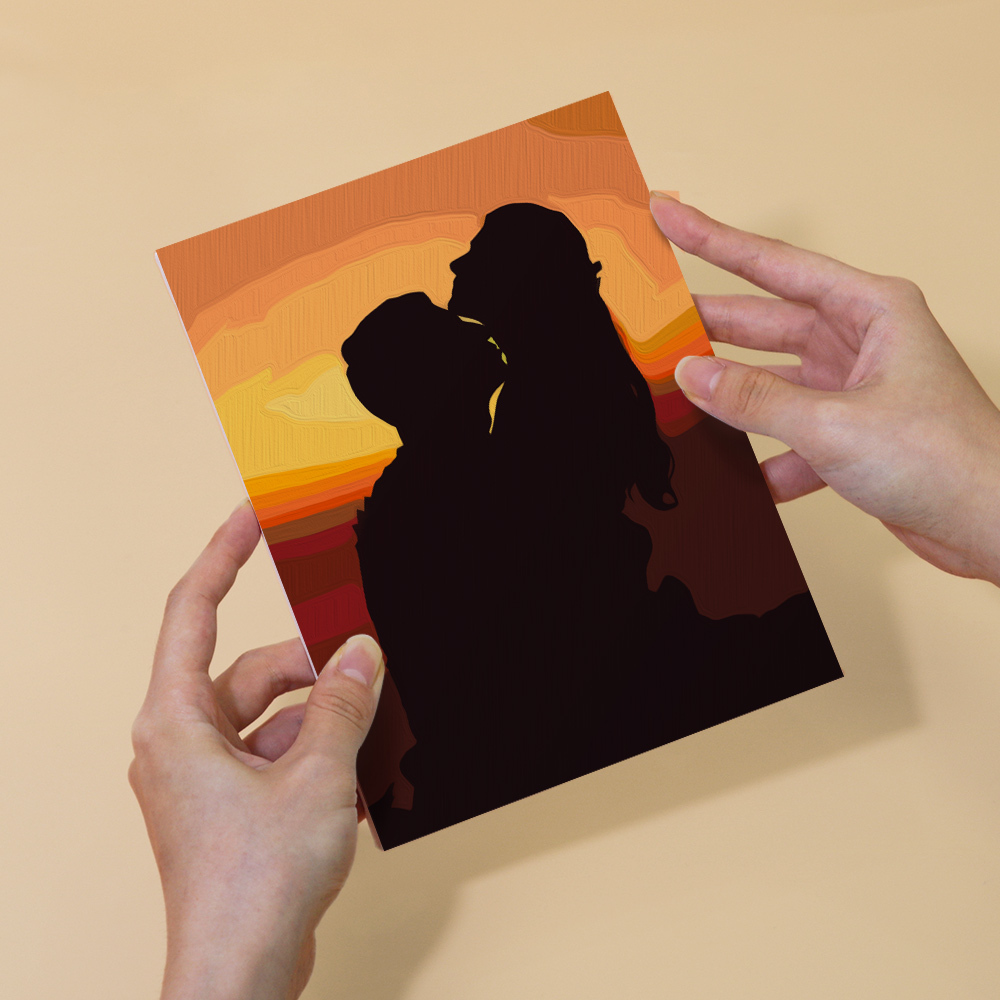 6 pieces, portrait mini digital painting set, 15x20cm/5.9x7.8 inches, handmade, suitable for family leisure, is the perfect gift for family and friends.