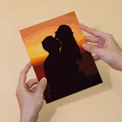 6 pieces, portrait mini digital painting set, 15x20cm/5.9x7.8 inches, handmade, suitable for family leisure, is the perfect gift for family and friends.