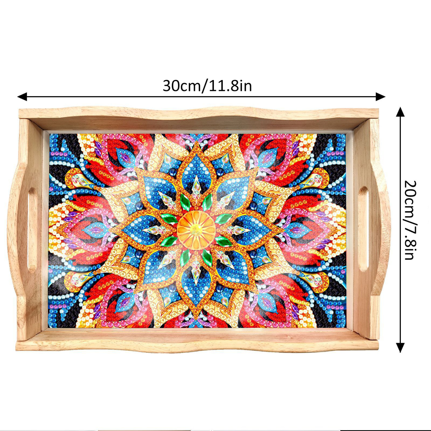 New Diamond Painting Plate DIY Handmade Square Wooden Tray Animal Mand