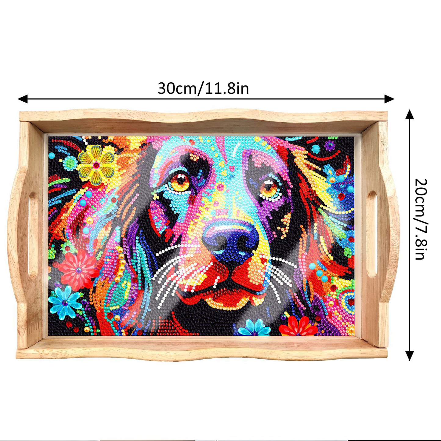 New Diamond Painting Plate DIY Handmade Square Wooden Tray Animal Mandala Diamond Stickers Wholesale Available
