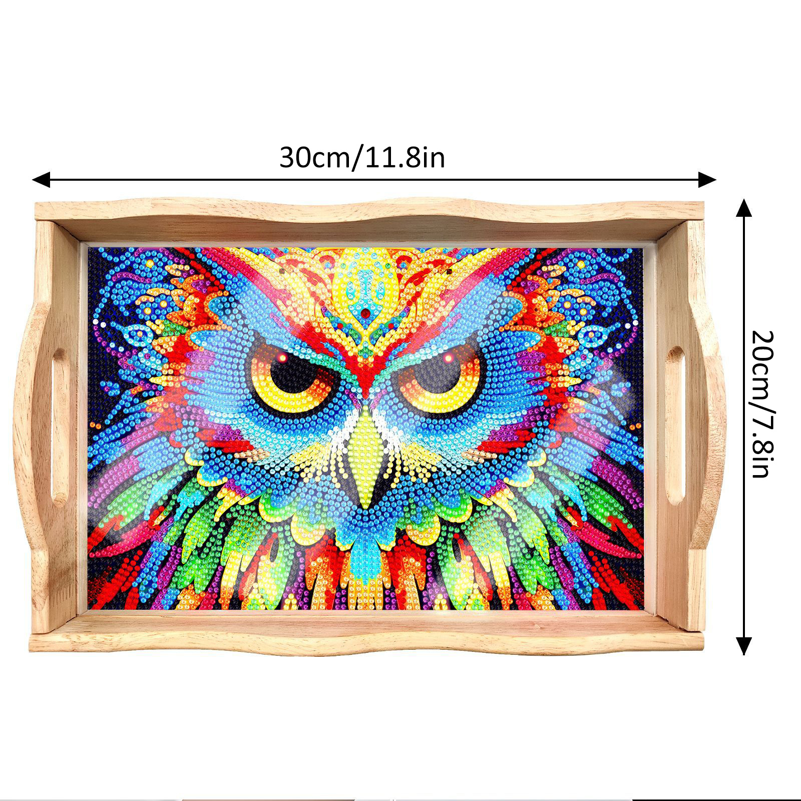 New Diamond Painting Plate DIY Handmade Square Wooden Tray Animal Mandala Diamond Stickers Wholesale Available