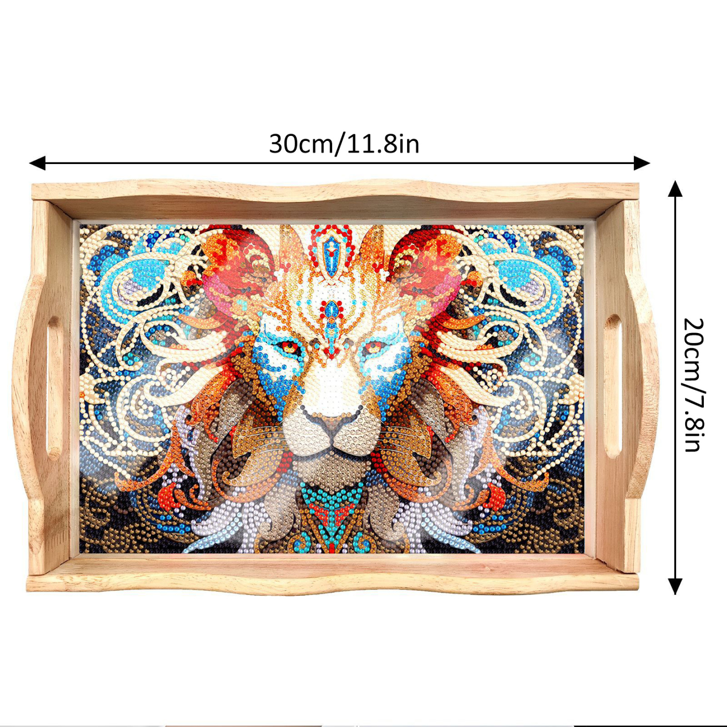 New Diamond Painting Plate DIY Handmade Square Wooden Tray Animal Mandala Diamond Stickers Wholesale Available