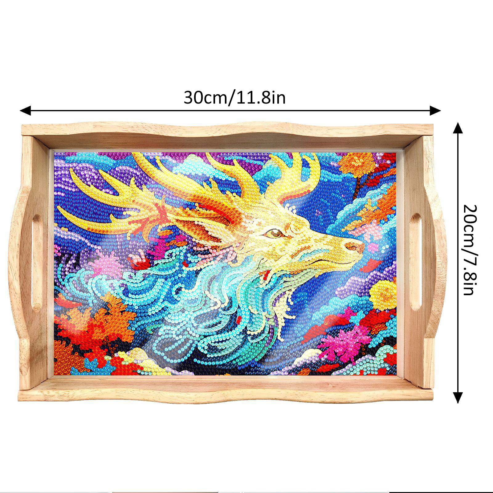 New Diamond Painting Plate DIY Handmade Square Wooden Tray Animal Mandala Diamond Stickers Wholesale Available