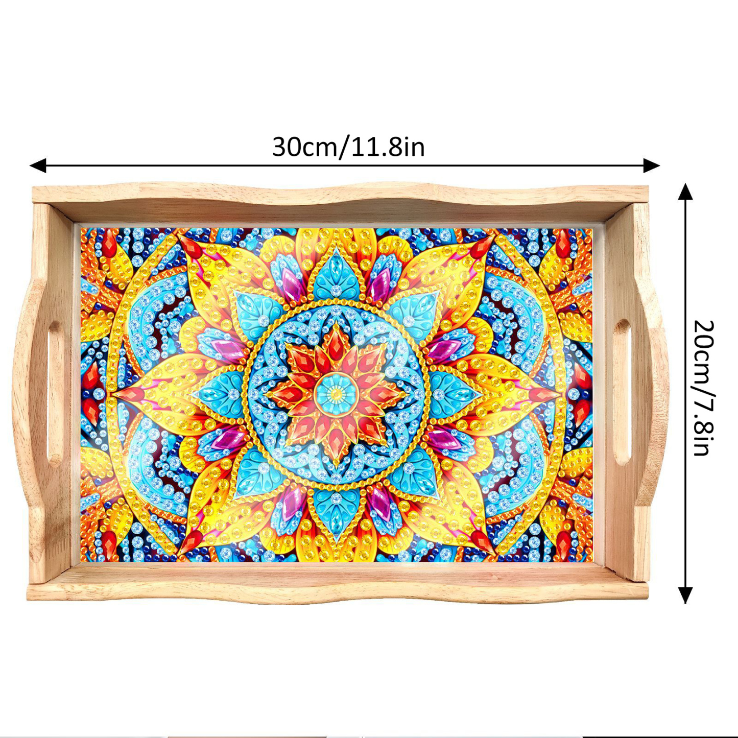 New Diamond Painting Plate DIY Handmade Square Wooden Tray Animal Mandala Diamond Stickers Wholesale Available