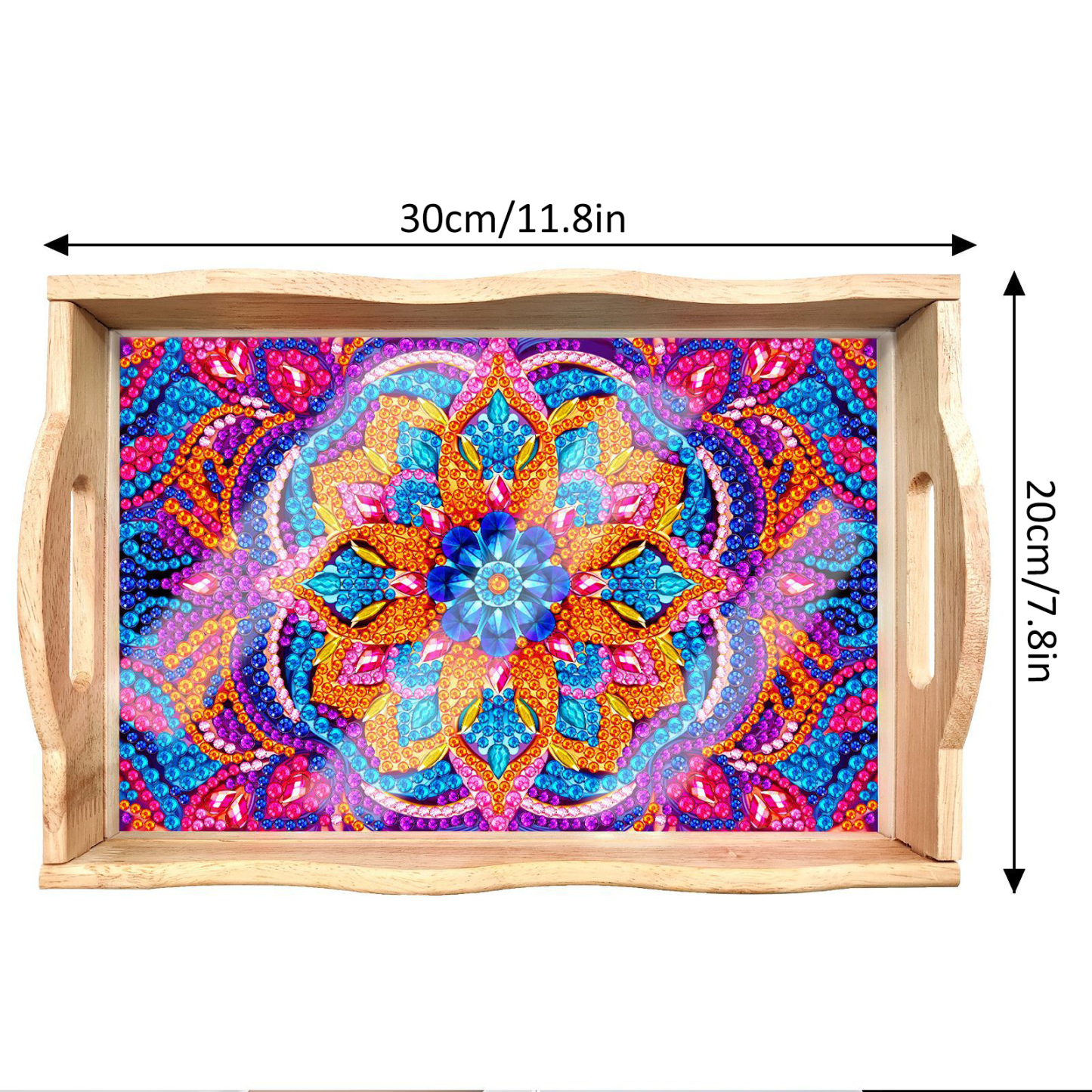 New Diamond Painting Plate DIY Handmade Square Wooden Tray Animal Mandala Diamond Stickers Wholesale Available