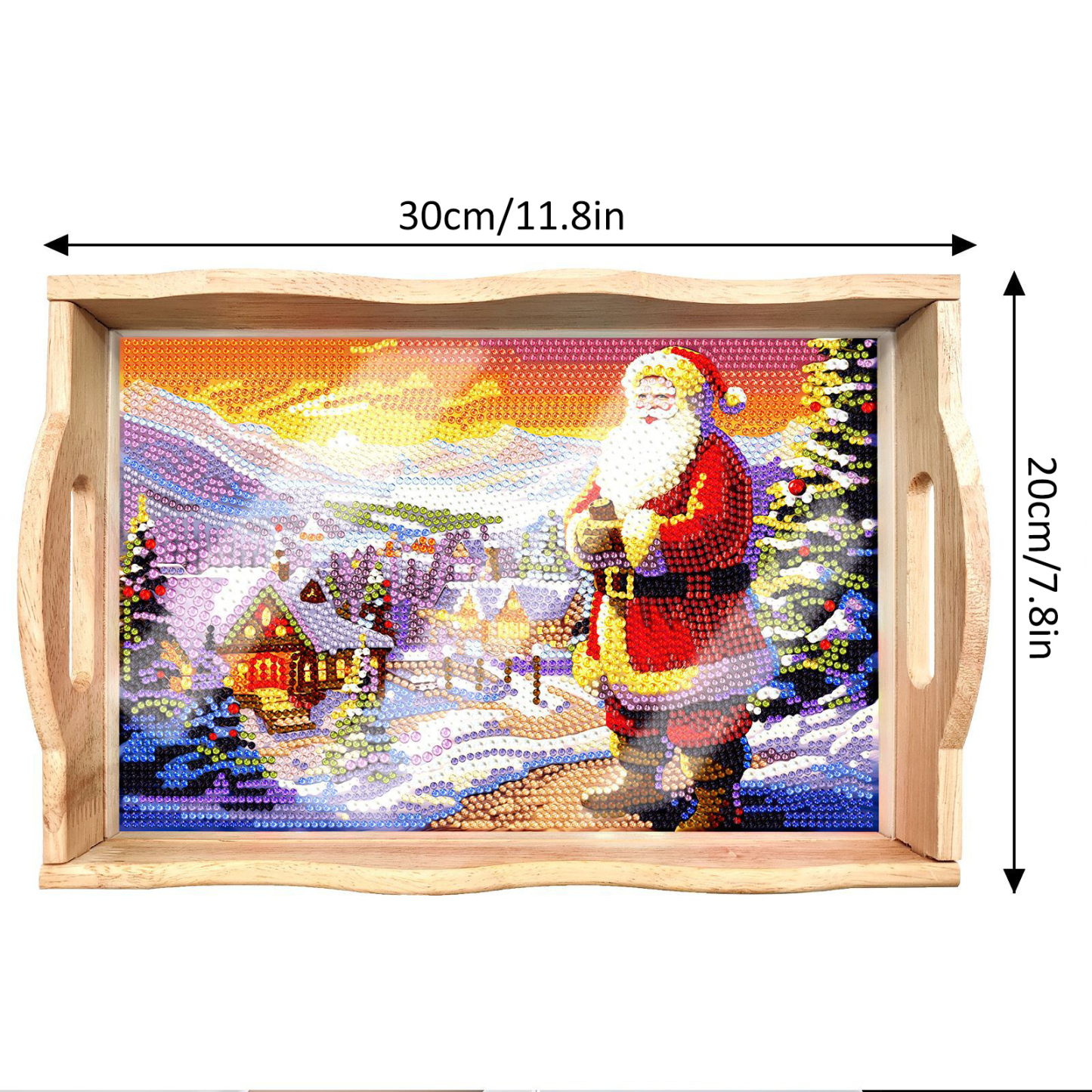 New Diamond Painting Plate DIY Handmade Square Wooden Tray Animal Mandala Diamond Stickers Wholesale Available