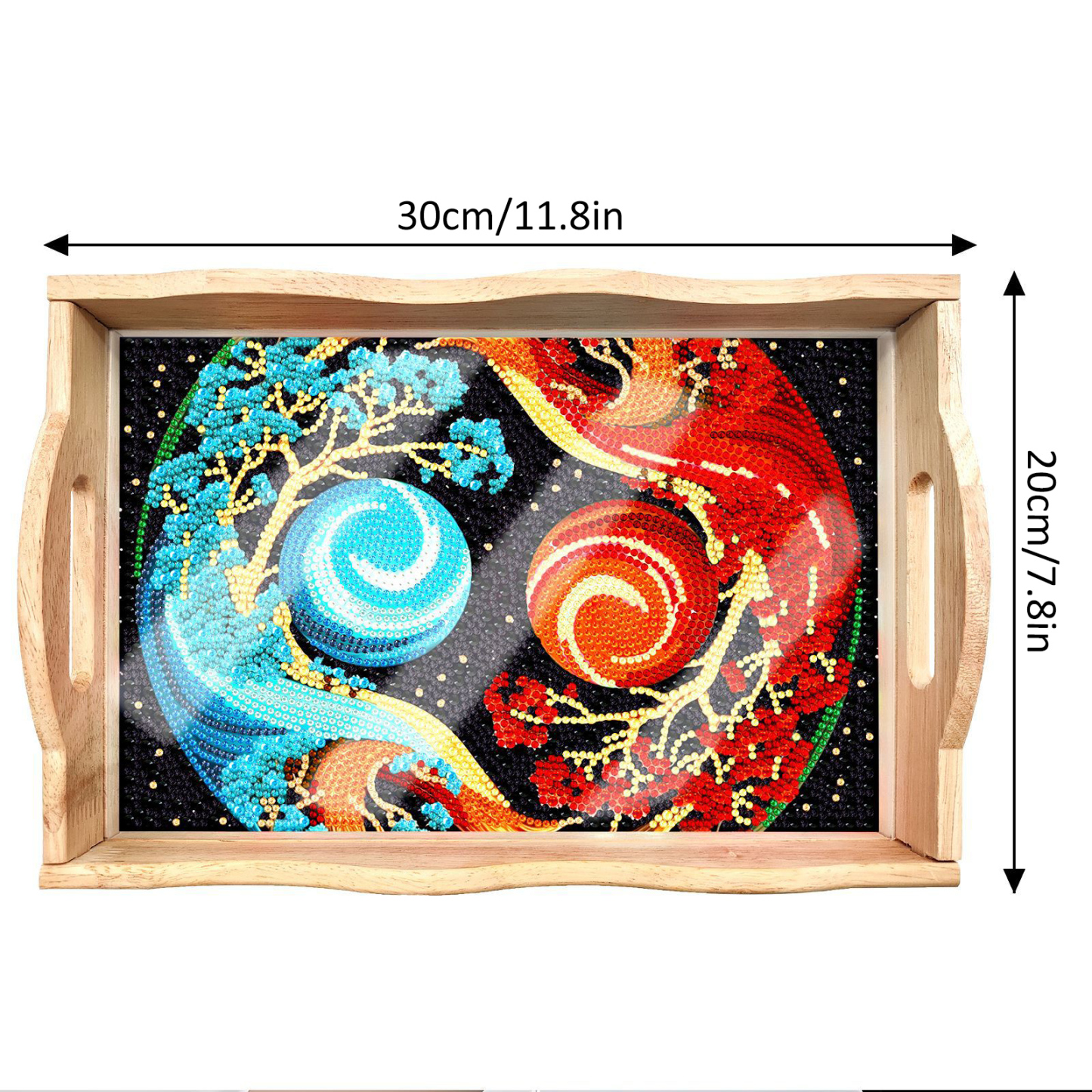 New Diamond Painting Plate DIY Handmade Square Wooden Tray Animal Mandala Diamond Stickers Wholesale Available