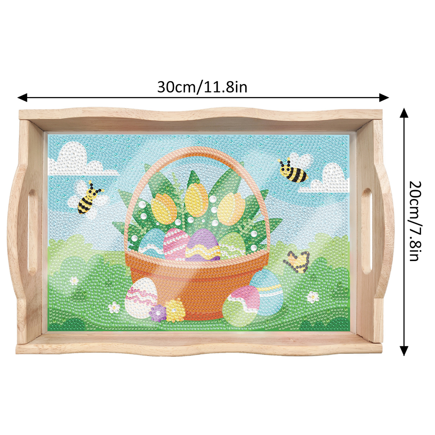 New Diamond Painting Plate DIY Handmade Square Wooden Tray Animal Mandala Diamond Stickers Wholesale Available