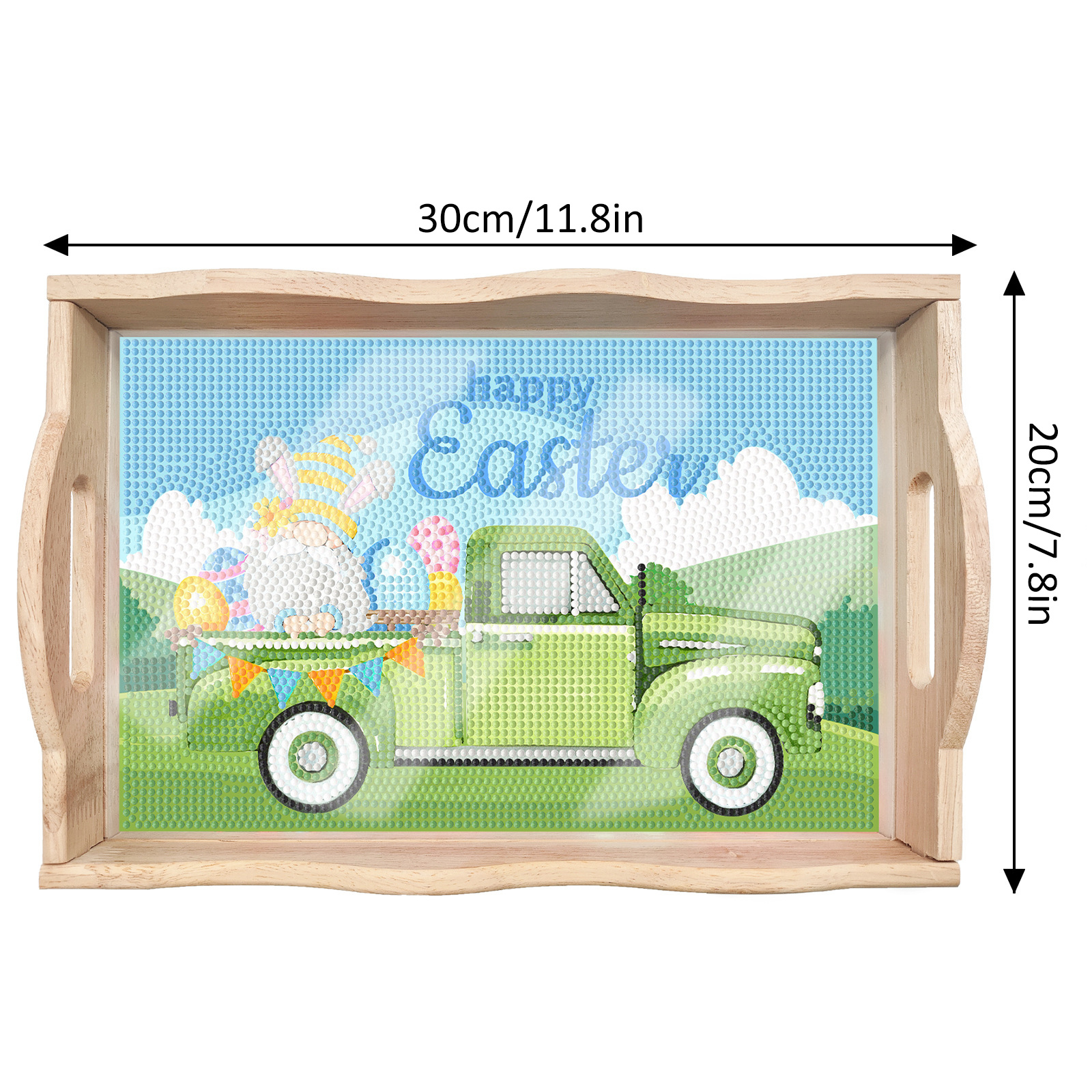 New Diamond Painting Plate DIY Handmade Square Wooden Tray Animal Mandala Diamond Stickers Wholesale Available
