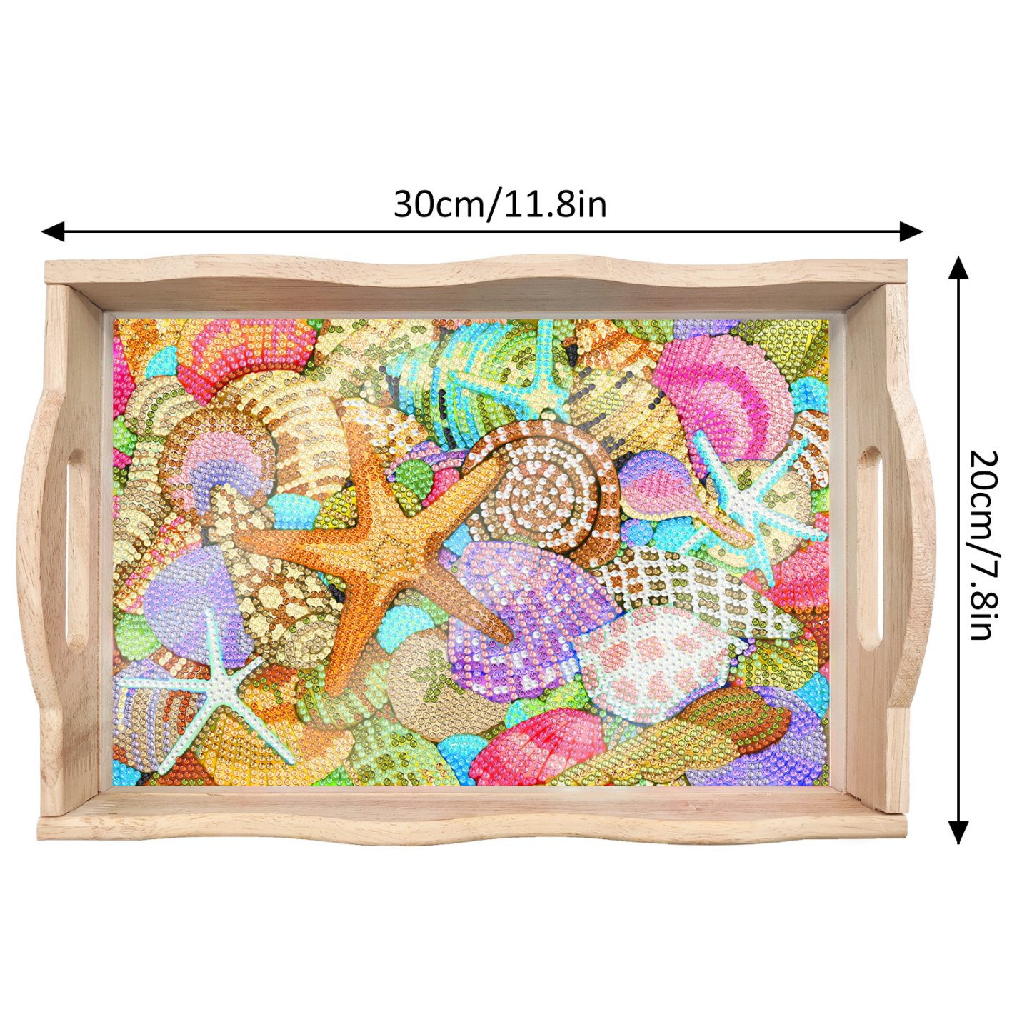 New Diamond Painting Plate DIY Handmade Square Wooden Tray Animal Mandala Diamond Stickers Wholesale Available