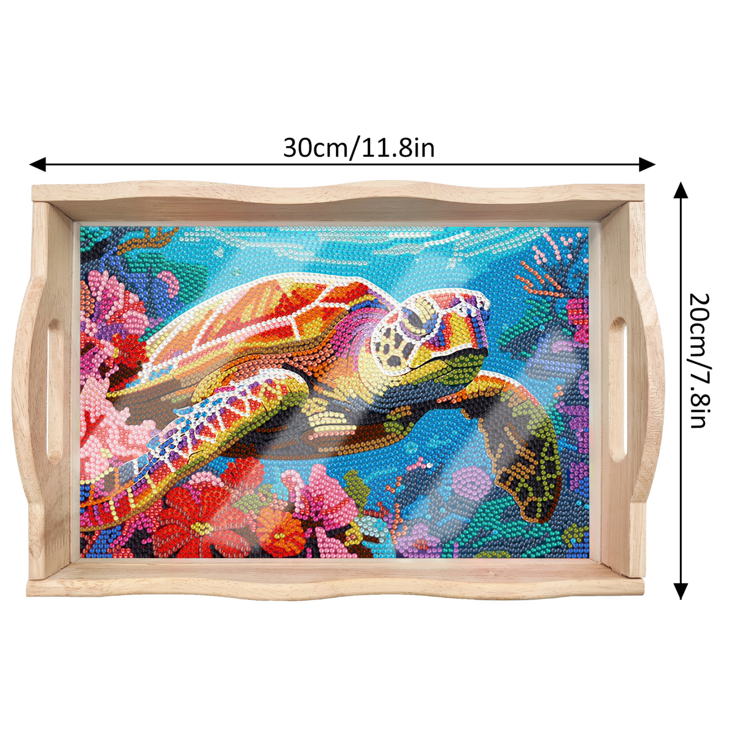 New Diamond Painting Plate DIY Handmade Square Wooden Tray Animal Mandala Diamond Stickers Wholesale Available