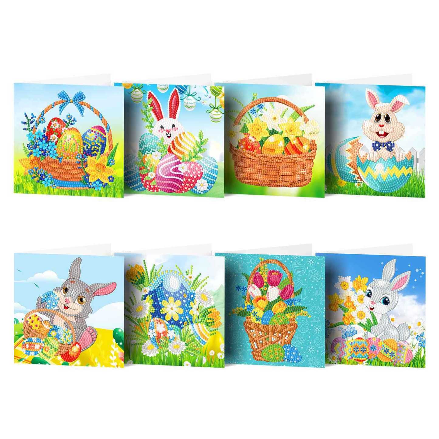 Diamond painting DIY polka dot diamond greeting card Christmas gift birthday card cross-border new handmade polka dot diamond Christmas sticker diamond greeting card