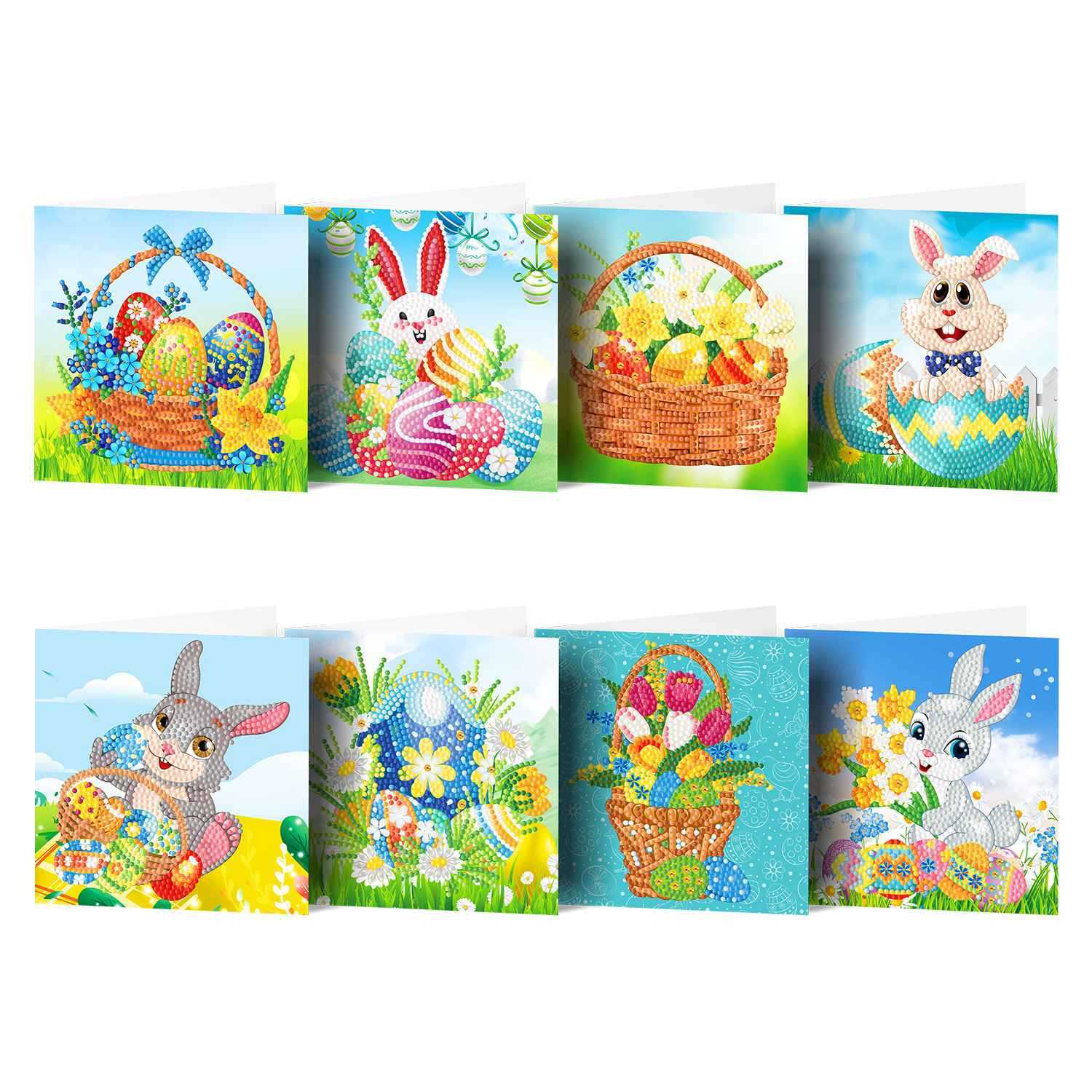 Diamond painting DIY polka dot diamond greeting card Christmas gift birthday card cross-border new handmade polka dot diamond Christmas sticker diamond greeting card