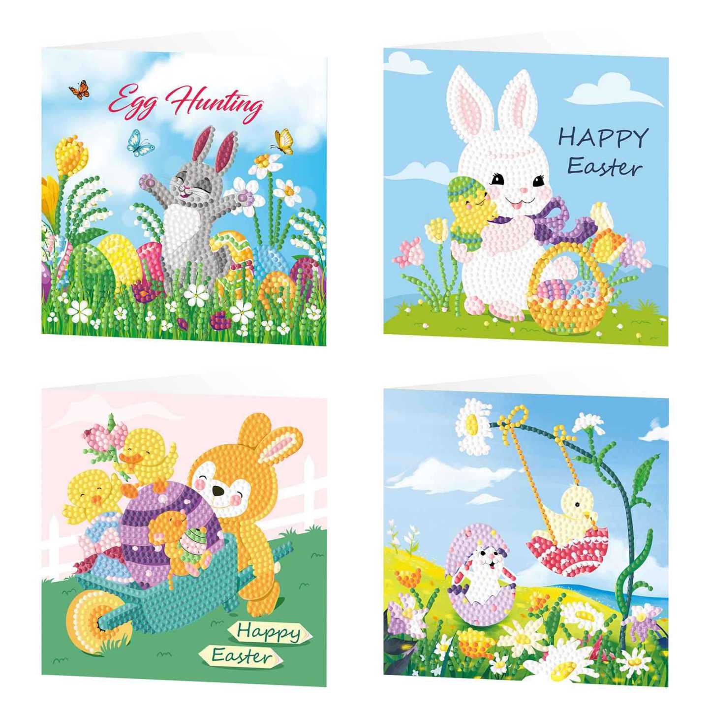 Diamond painting DIY polka dot diamond greeting card Christmas gift birthday card cross-border new handmade polka dot diamond Christmas sticker diamond greeting card