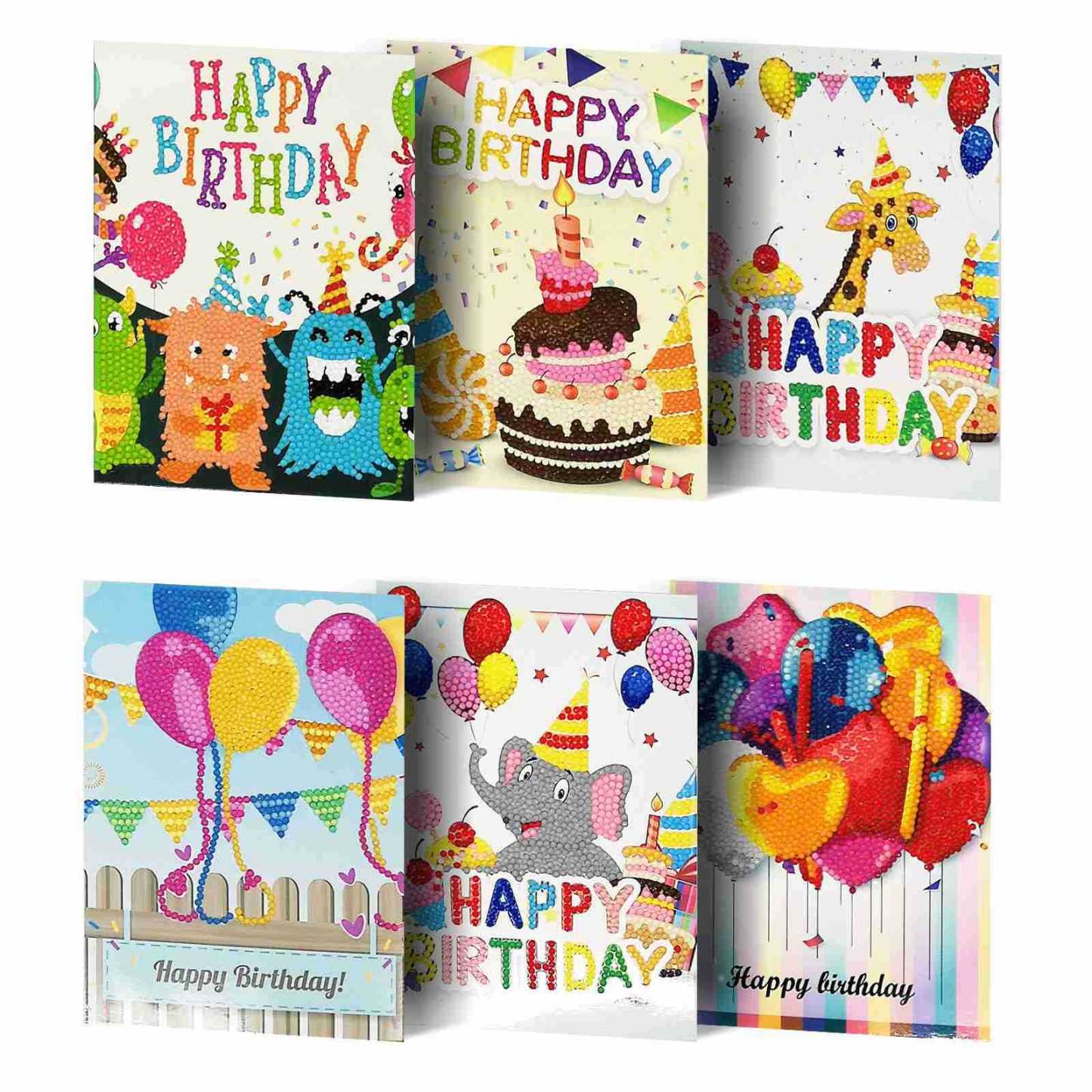 Diamond painting DIY polka dot diamond greeting card Christmas gift birthday card cross-border new handmade polka dot diamond Christmas sticker diamond greeting card