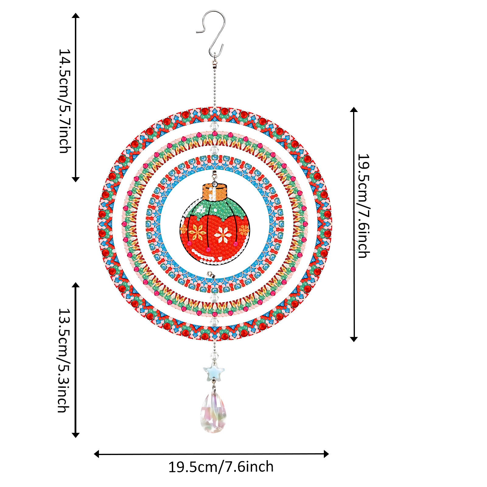 New diamond painting DIY brand wind chime double-sided dot diamond PET