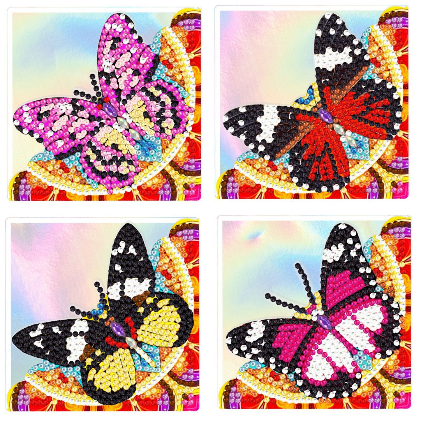 New Diamond Drawing Bag Corner Bookmark Creative DIY Dot Diamond PET Laser Cartoon Decoration Handmade Drawing Wholesale