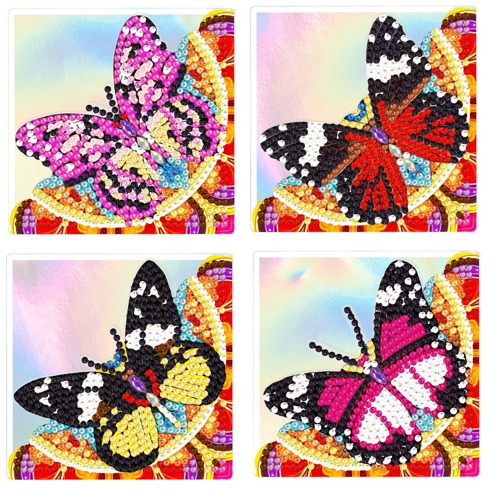 New Diamond Drawing Bag Corner Bookmark Creative DIY Dot Diamond PET Laser Cartoon Decoration Handmade Drawing Wholesale