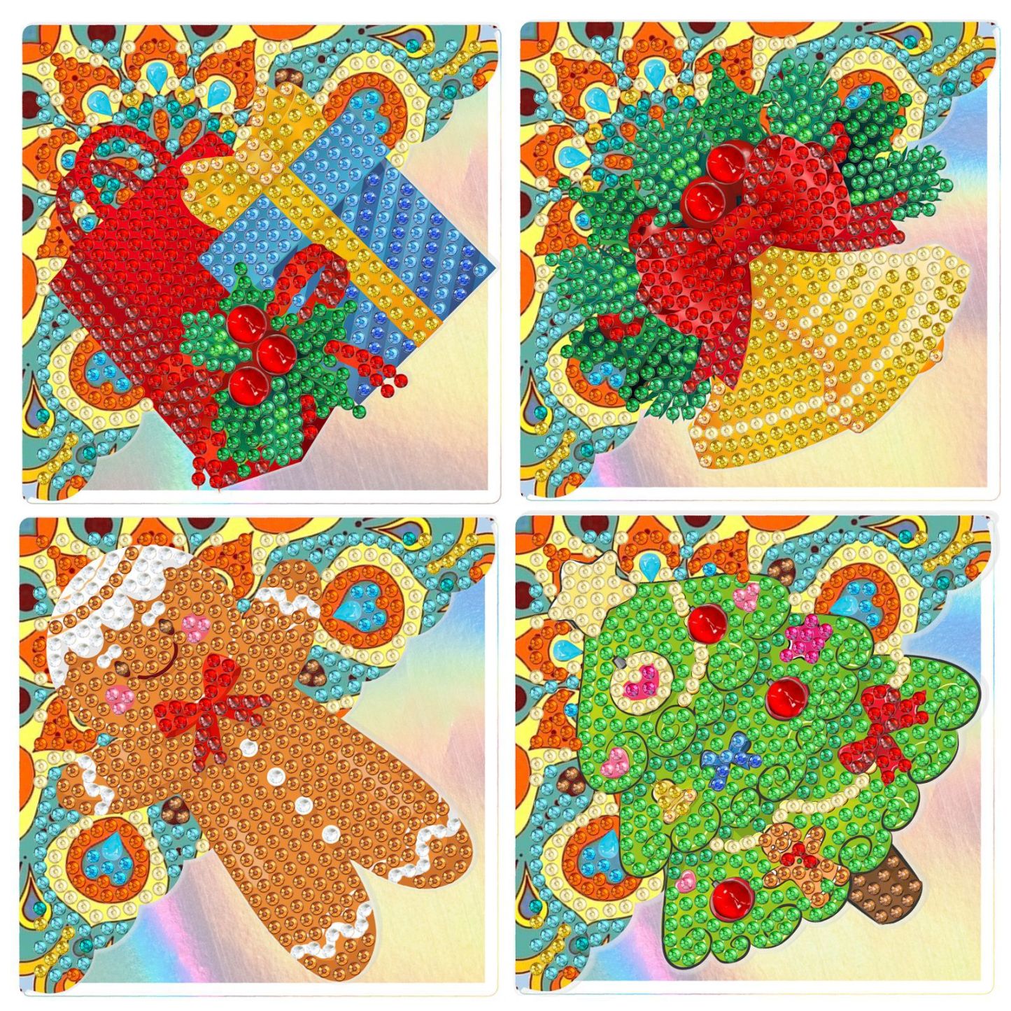 New Diamond Drawing Bag Corner Bookmark Creative DIY Dot Diamond PET Laser Cartoon Decoration Handmade Drawing Wholesale