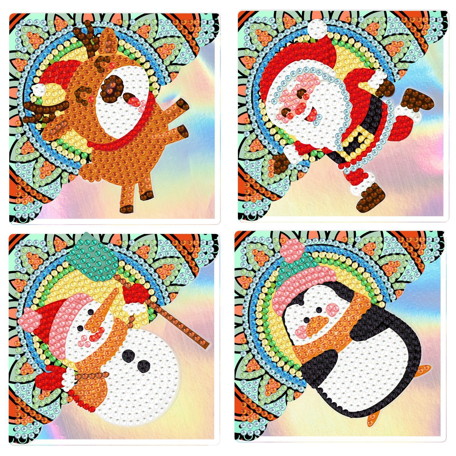New Diamond Drawing Bag Corner Bookmark Creative DIY Dot Diamond PET Laser Cartoon Decoration Handmade Drawing Wholesale