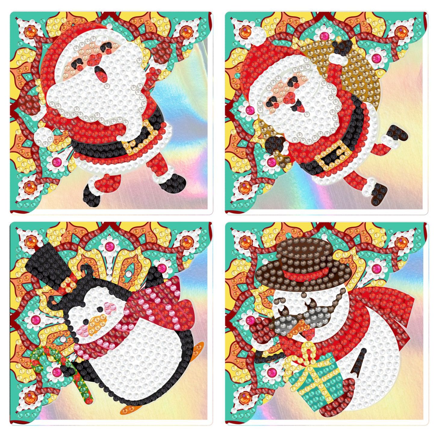 New Diamond Drawing Bag Corner Bookmark Creative DIY Dot Diamond PET Laser Cartoon Decoration Handmade Drawing Wholesale