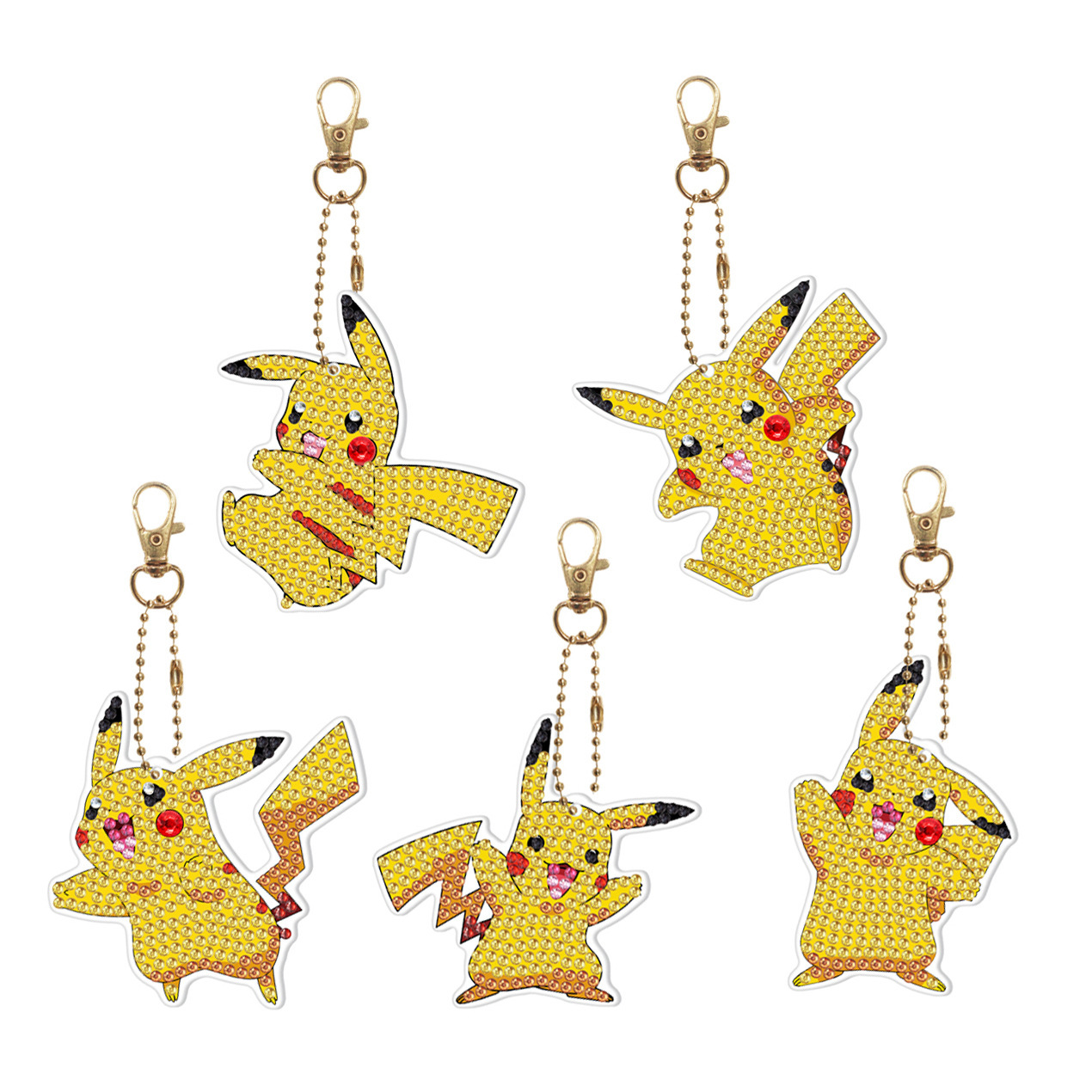 Creative diamond painting DIY keychain single-sided dot diamond Christmas sticker diamond keychain Easter keychain pendant