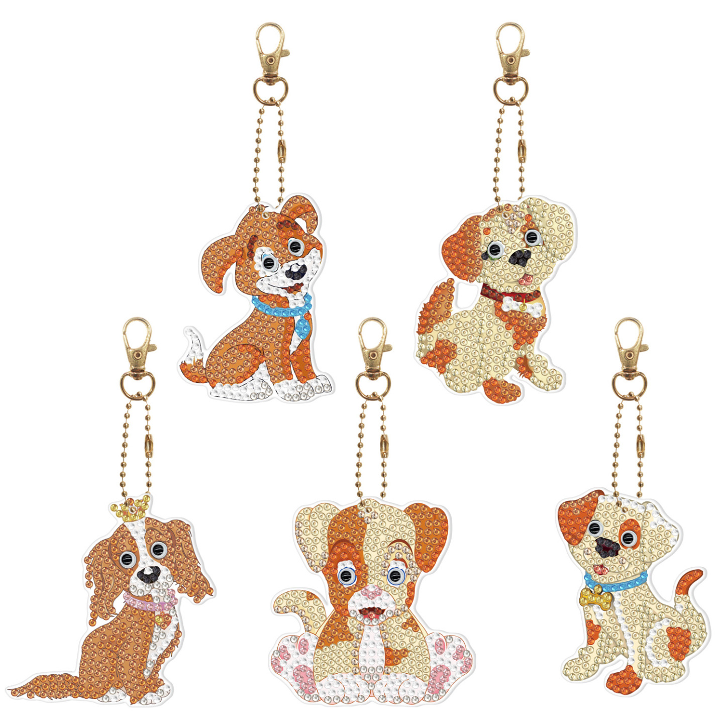 Diamond painting DIY keychain Christmas style keychain handmade diamond pasting Easter keychain Spring Festival diamond painting
