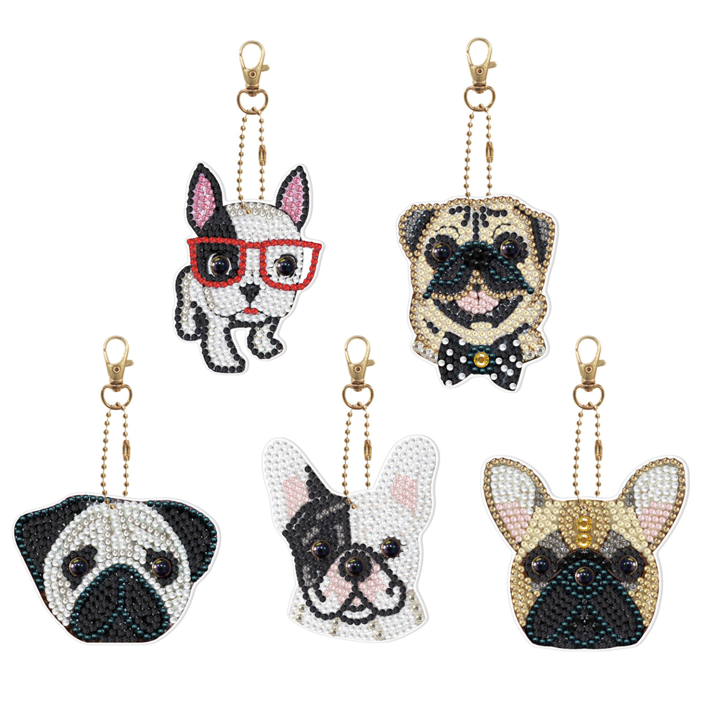 Diamond painting DIY keychain Christmas style keychain handmade diamond pasting Easter keychain Spring Festival diamond painting