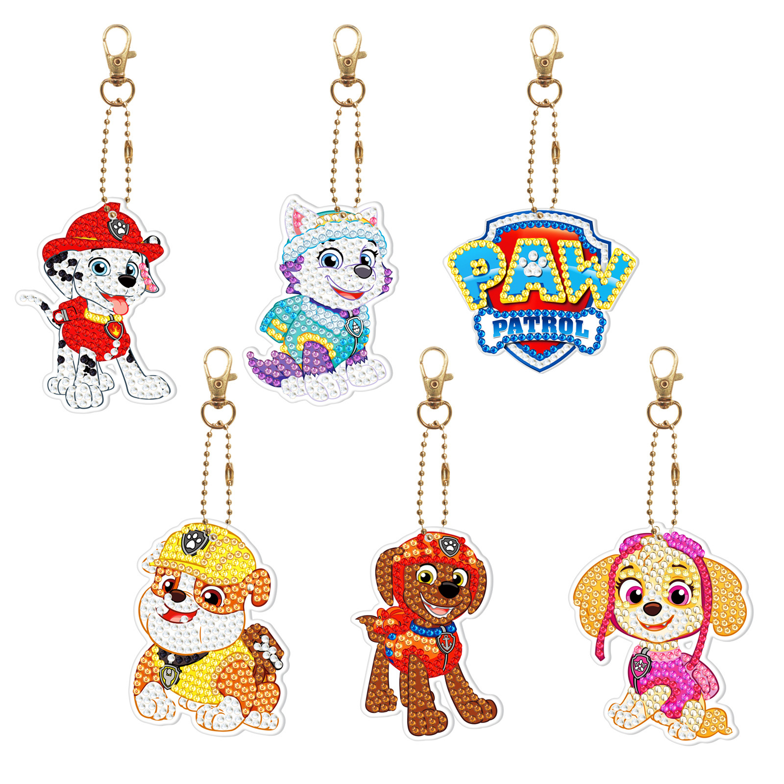 Diamond painting DIY keychain Christmas style keychain handmade diamond pasting Easter keychain Spring Festival diamond painting