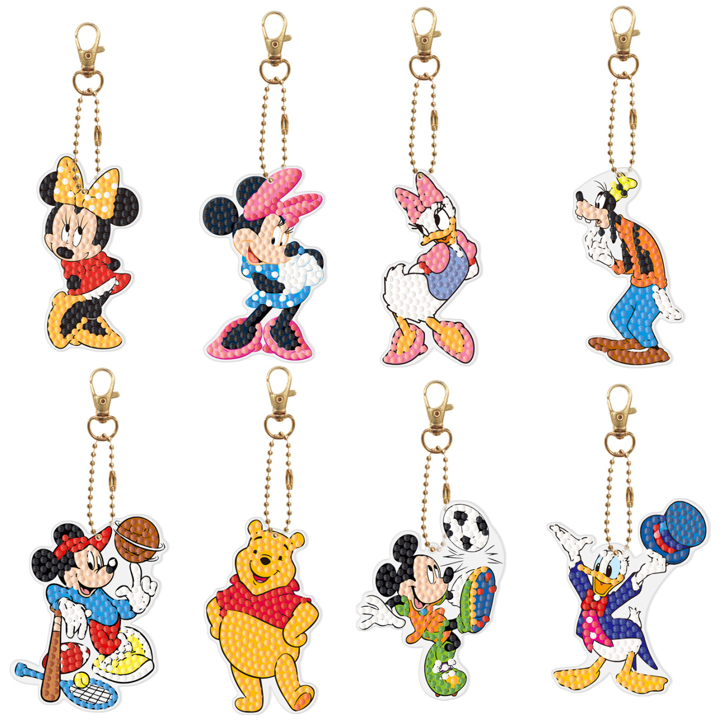 Diamond painting DIY keychain Christmas style keychain handmade diamond pasting Easter keychain Spring Festival diamond painting