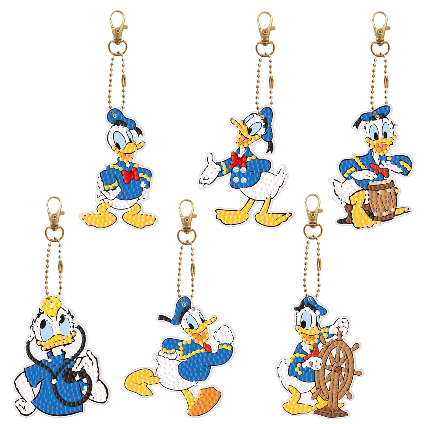 Diamond painting DIY keychain Christmas style keychain handmade diamond pasting Easter keychain Spring Festival diamond painting